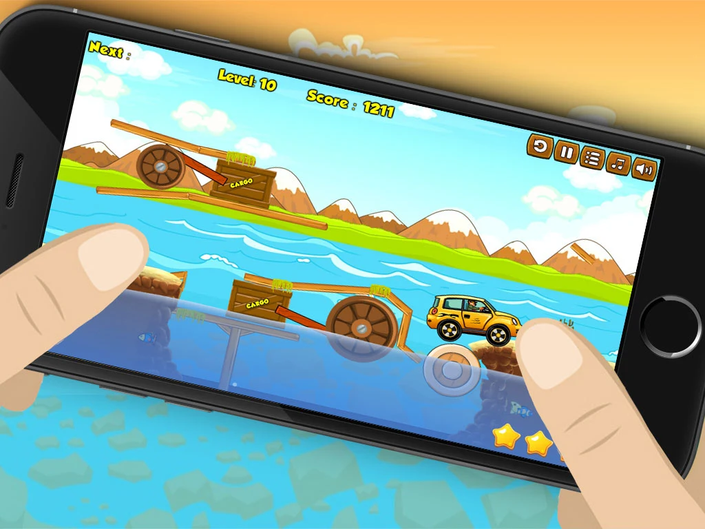 Build River Wooden Bridge screenshot
