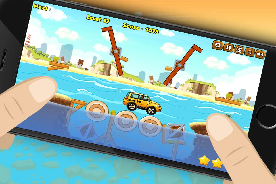 Build River Wooden Bridge screenshot