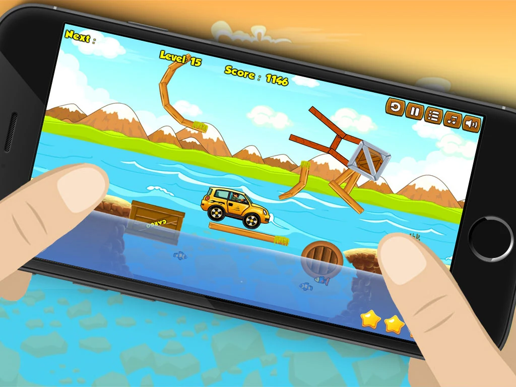 Build River Wooden Bridge screenshot