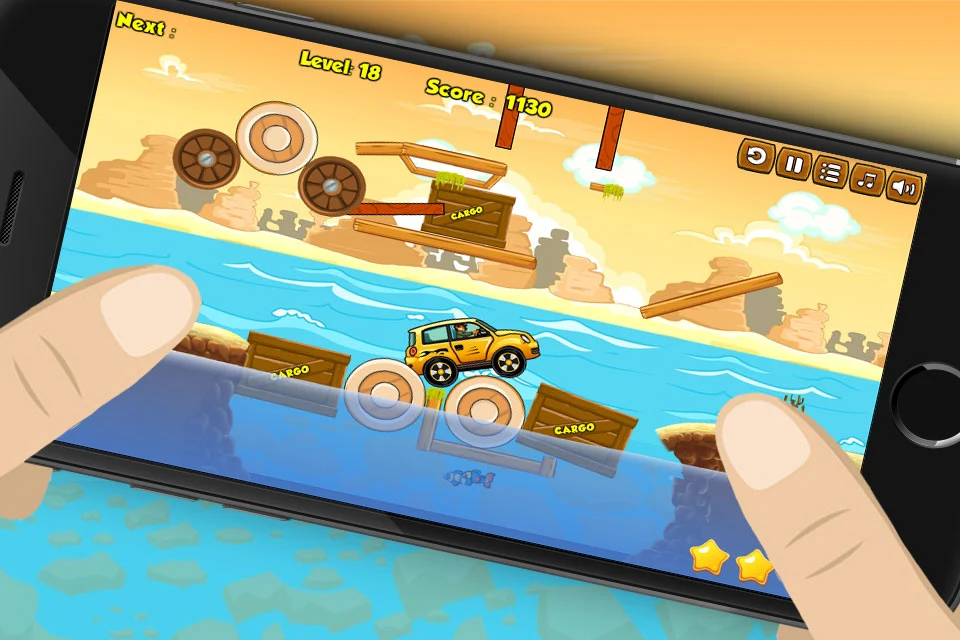 Build River Wooden Bridge screenshot