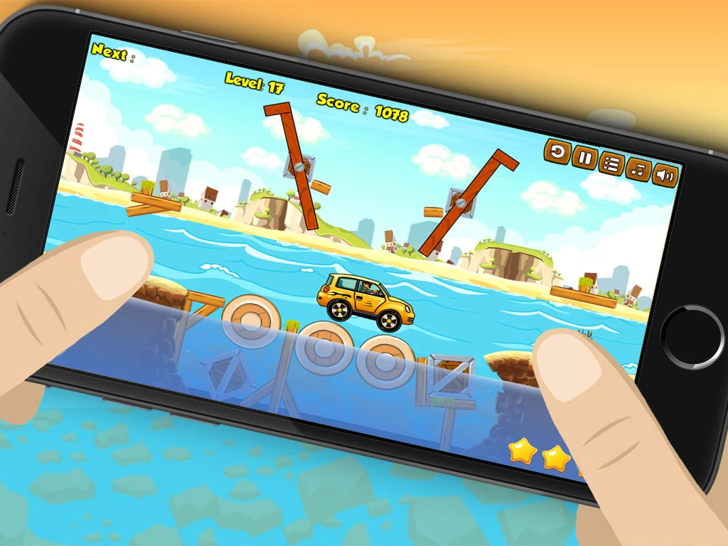 Build River Wooden Bridge screenshot