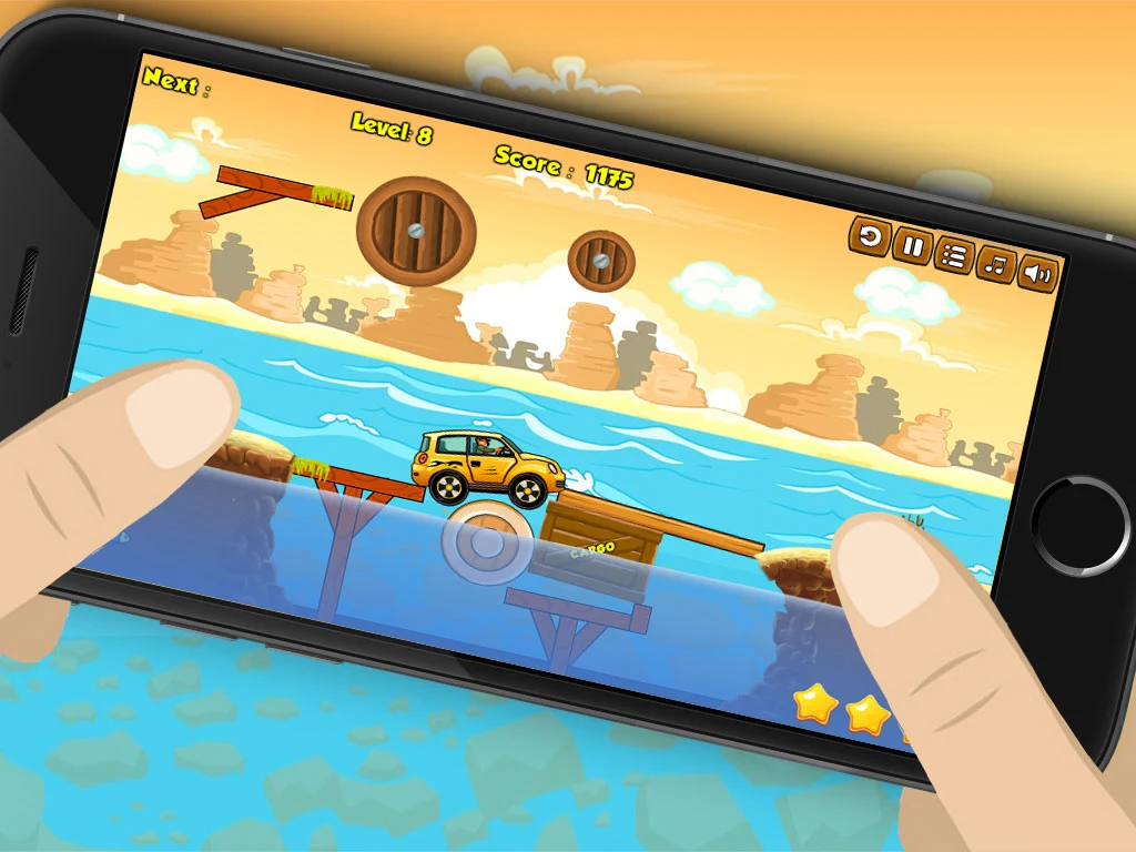 Build River Wooden Bridge screenshot